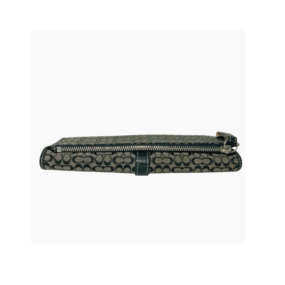 Vintage Coach Soho Signature Buckle Wallet Black Gray Jacquard Y2K Archive EUC - Picture 16 of 16